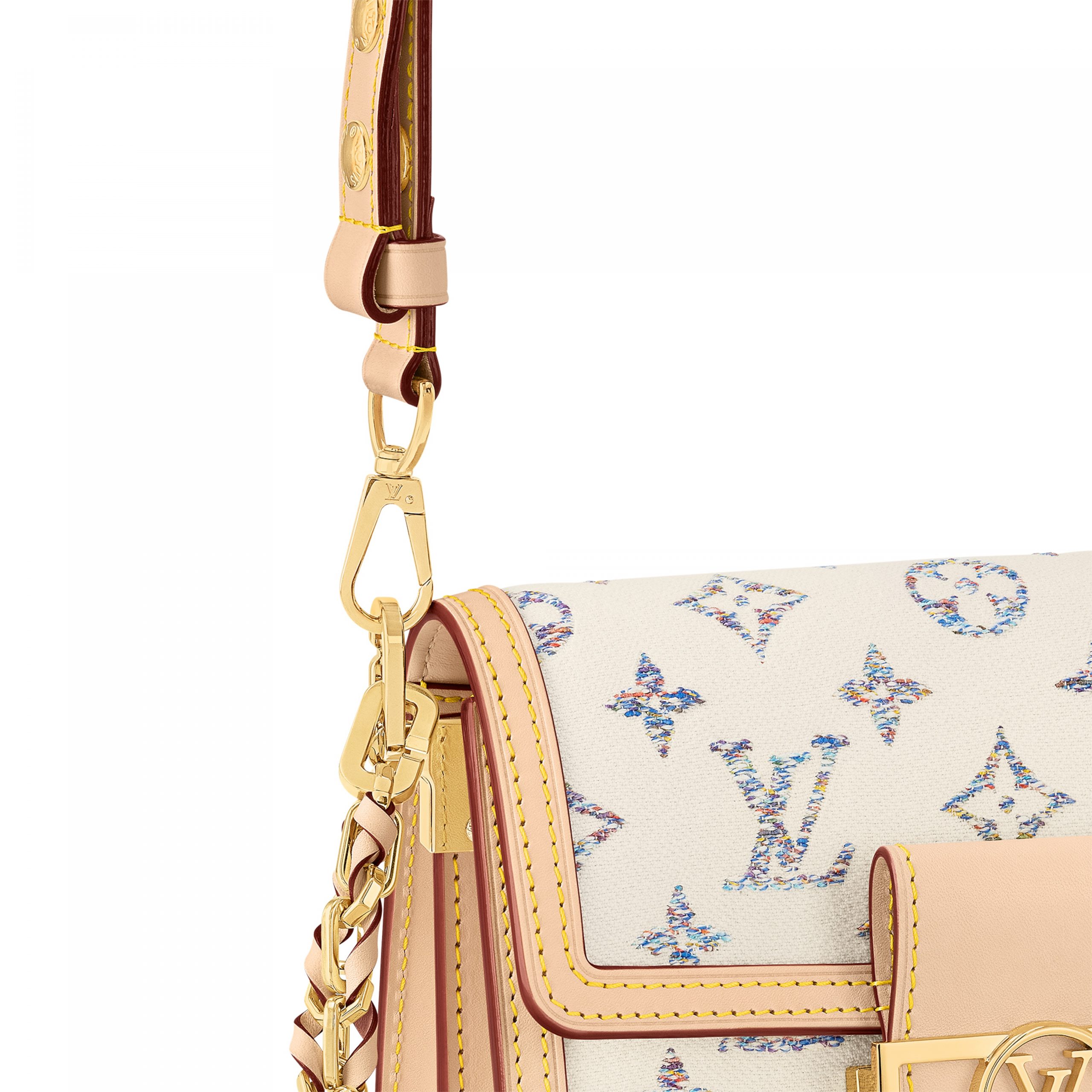 Outlet Louis Vuitton M24841 Mini Dauphine Multicolor Beige